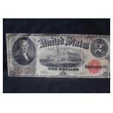 1917 $2 Jefferson Legal Tender Bank Note