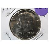 1964 Uncirculated Silver Kennedy Half Dollar