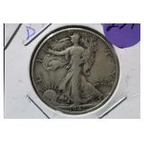 1941-D Walking Liberty Silver Half Dollar
