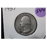 1937 Washington Silver Quarter