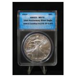 2010 MS70 1oz .999 Silver American Eagle