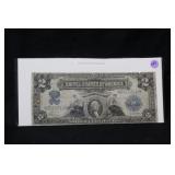 1899 $2 Silver Certificate Legal Tender Note