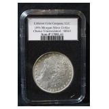 1896 Mint State Morgan Silver Dollar