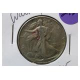 1945 Walking Liberty Silver Half Dollar