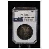 1879 Toned Certified Morgan Silver Dollar