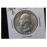 1964-D Washington Silver Quarter