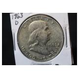 1963-D Franklin Silver Half Dollar