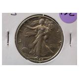 1944-S UNC Walking Liberty Silver Half Dollar