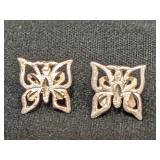 Sterling Butterfly Earrings