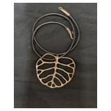 .925 Silver "AC Studio"  Thailand on Leather Rope