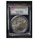 2015 Certified 1oz .999 Silver Eagle