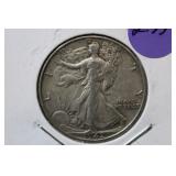 1942 Walking Liberty Silver Half Dollar