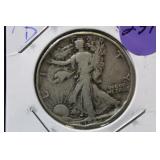 1942-D Walking Liberty Silver Half Dollar