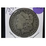 1890-O Morgan Silver Dollar