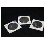 Lot of 3 Eisenhower Dollars