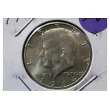 1964 Uncirculated Silver Kennedy Half Dollar