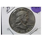 1962-D Franklin Silver Half Dollar