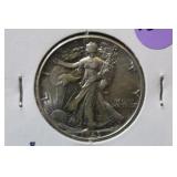1945 UNC Walking Liberty Silver Half Dollar