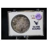 1oz .999 Fine Silver Round