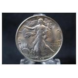 1944 UNC Walking Liberty Silver Half Dollar