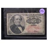 1874 25 Cent Fractional Currency