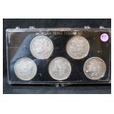 Morgan Silver Dollar Set of 5