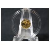 1/100thoz .9999 Pure Gold Coin