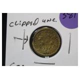 1692 Germany Spiel Marke Token Clipped