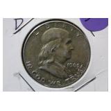 1963-D Franklin Silver Half Dollar