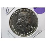 1963-D Franklin Silver Half Dollar