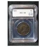 1831 Large Cent Coin