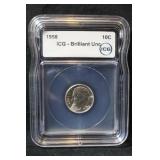 1958 Uncirculated Roosevelt Silver Dime
