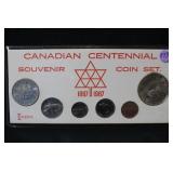 Canadian Centennial Souvenir Coin Set