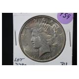 1923 Uncirculated Silver U.S. Peace Dollar