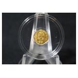 1/200th oz .9999 Pure Gold Coin