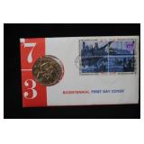 Bicentennial First Day Cover with Medal