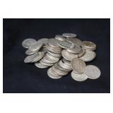 Lot of 56 Silver Dimes