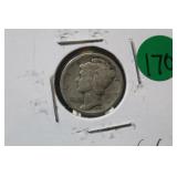 1918-D Silver Mercury Dime