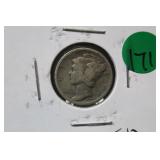 1919 Silver Mercury Dime