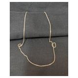 .925 Silver Block Chain - 16"