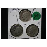 1946 PDS Roosevelt Dimes