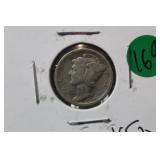 1918 Silver Mercury Dime