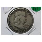 1957 Silver Franklin Half-Dollar