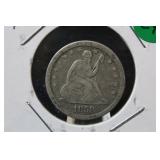 1858 Seated Liberty Quarter