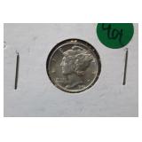 1943 D Mercury Silver Dime