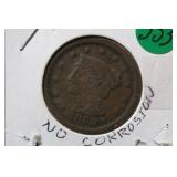 1853 Large One Cent Piece