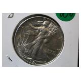 1941 Walking Liberty Silver Half Dollar