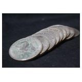 Lot of 9 Mixed Date Eisenhower Dollars