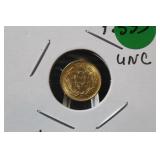 1945 Mexican Dos (2) Peso Gold Coin