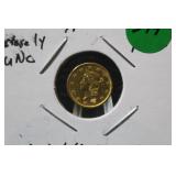1852 $1 Liberty Head Pre-33 Gold Coin